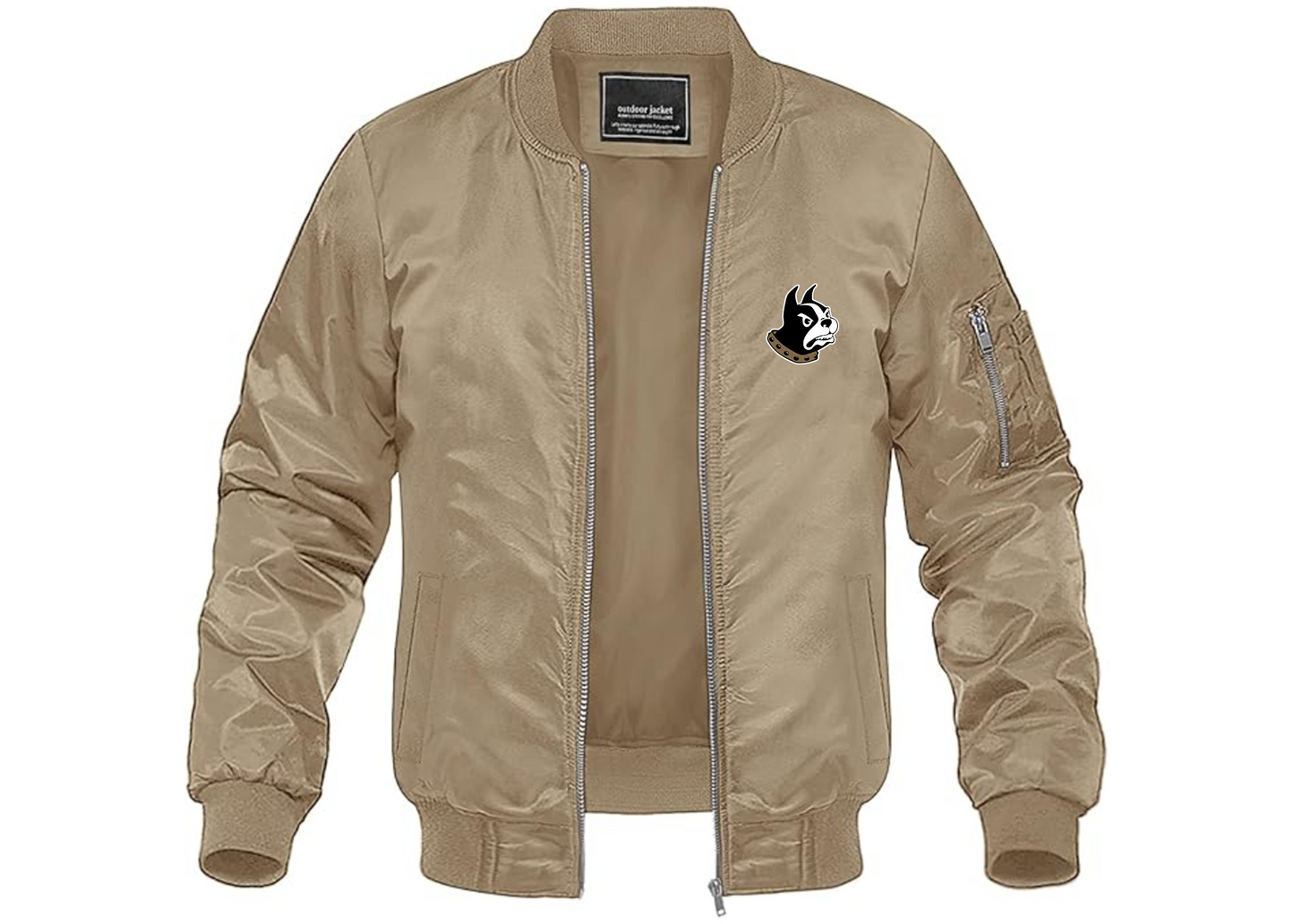 Men's Wofford Terriers Lightweight Bomber Jacket Windbreaker Softshell Varsity Jacket Coat