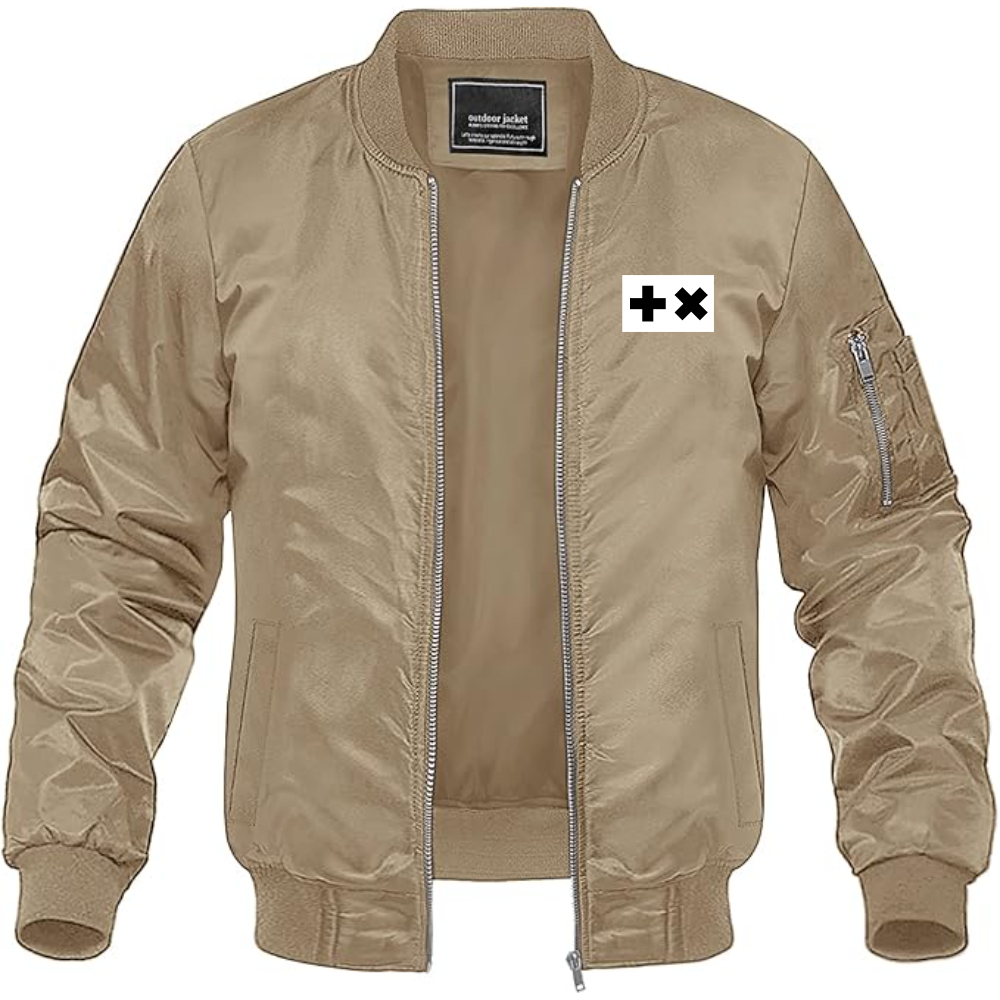 Men's Martin Garrix Logo Lightweight Bomber Jacket Windbreaker Softshell Varsity Jacket Coat