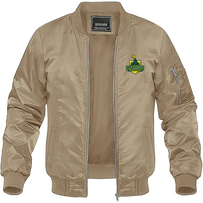 Men's Clarkson Golden Knights Lightweight Bomber Jacket Windbreaker Softshell Varsity Jacket Coat