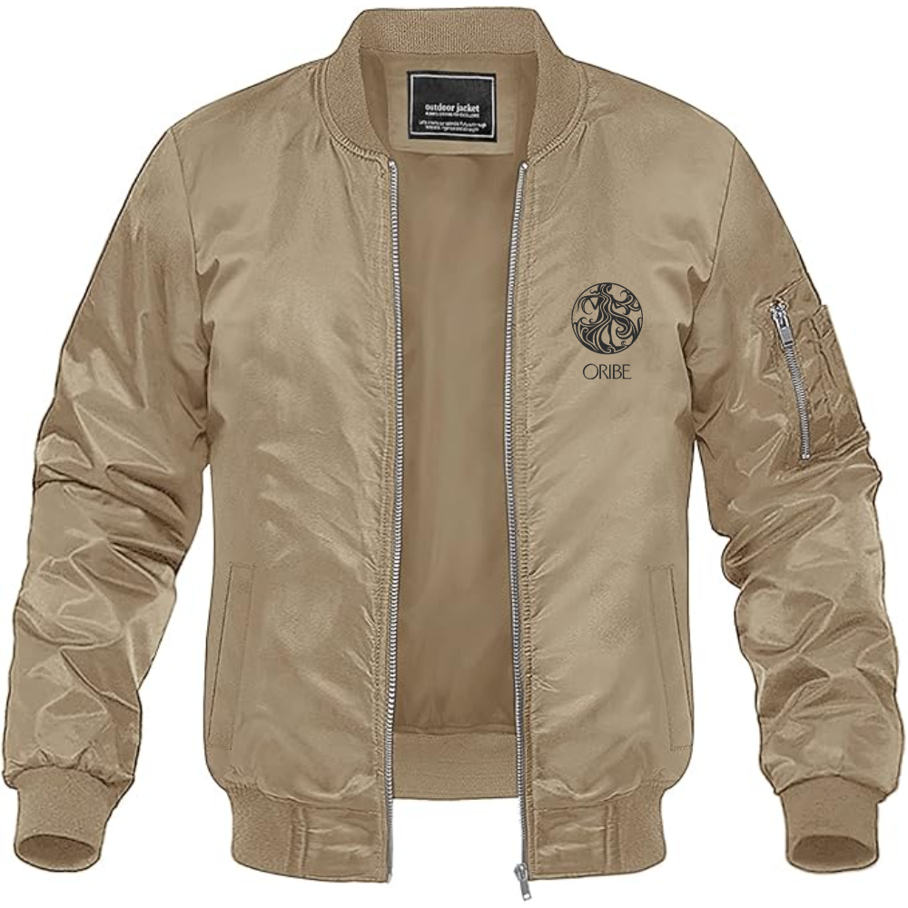 Men's Oribe   Lightweight Bomber Jacket Windbreaker Softshell Varsity Jacket Coat