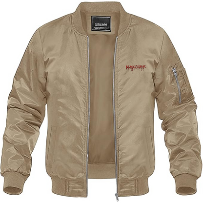 Men's Alice Cooper Logo Lightweight Bomber Jacket Windbreaker Softshell Varsity Jacket Coat