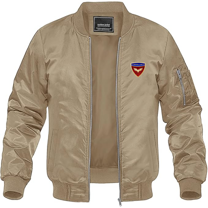 Men's Appollen Logo Lightweight Bomber Jacket Windbreaker Softshell Varsity Jacket Coat