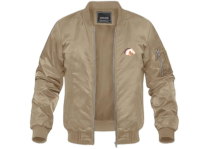 Men's Texas Arlington Mavericks Lightweight Bomber Jacket Windbreaker Softshell Varsity Jacket Coat