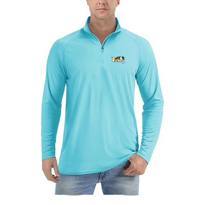 Men's Siena Saints Logo  Lightweight Quarter-Zip Athletic Shirt Long Sleeve Performance Wear