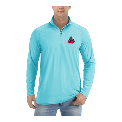 Men's Spider-Man 2025  Lightweight Quarter-Zip Athletic Shirt Long Sleeve Performance Wear
