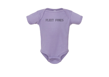Fleet Foxes Logo  Rabbit Skins Infant Baby Rib Bodysuit