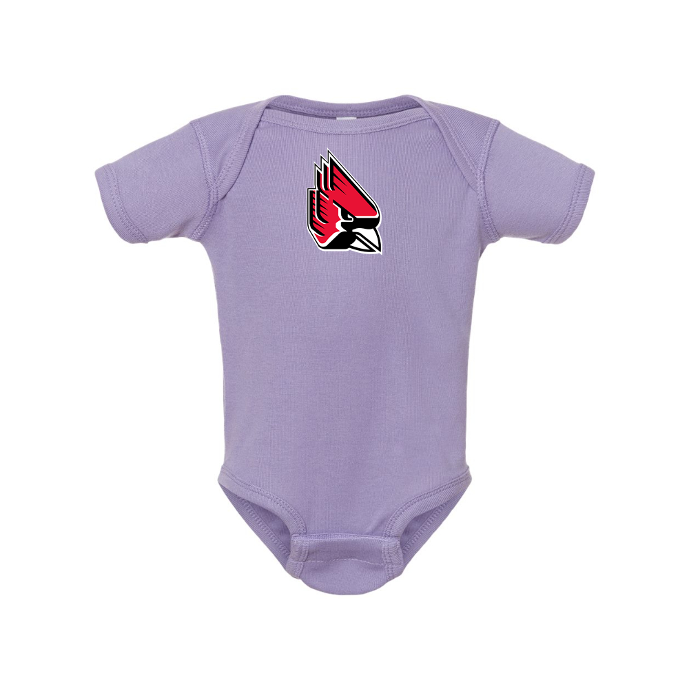 Ball State Cardinals  Rabbit Skins Infant Baby Rib Bodysuit