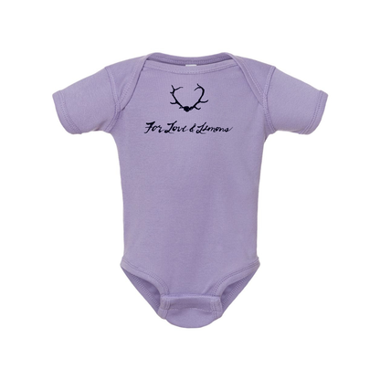 For Loves & Lemons Rabbit Skins Infant Baby Rib Bodysuit