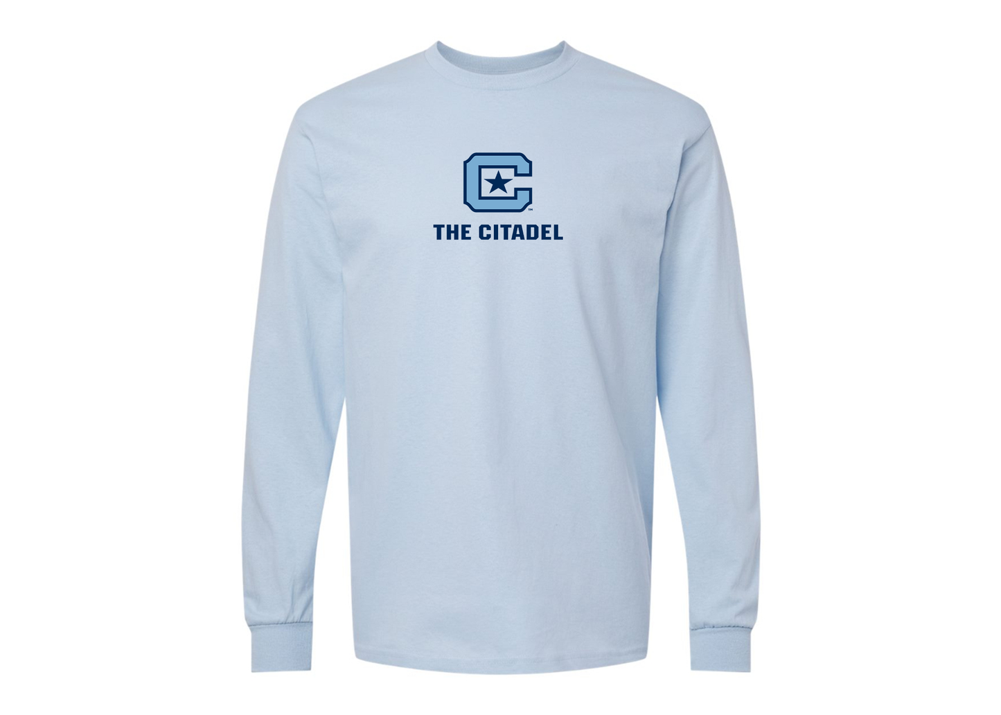 Men's The Citadel Bulldogs Gildan Heavy Cotton Long Sleeve T-Shirt