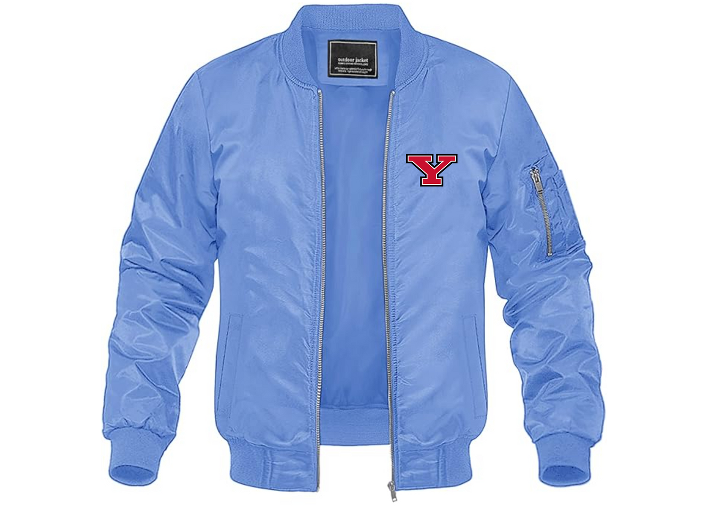 Men's Youngstown State Penguins Lightweight Bomber Jacket Windbreaker Softshell Varsity Jacket Coat