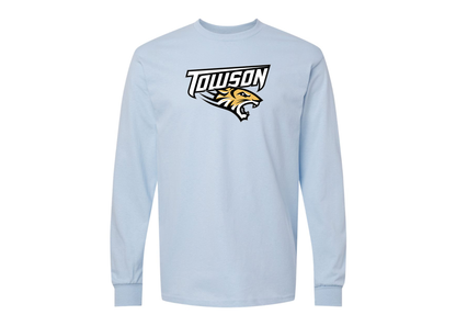 Men's Towson Tigers Gildan Heavy Cotton Long Sleeve T-Shirt