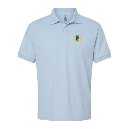 Men's San Francisco Dons Logo Gildan Dry Blend Jersey Polo