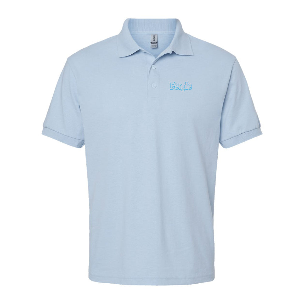Men's People Magazine Logo Gildan Dry Blend Jersey Polo