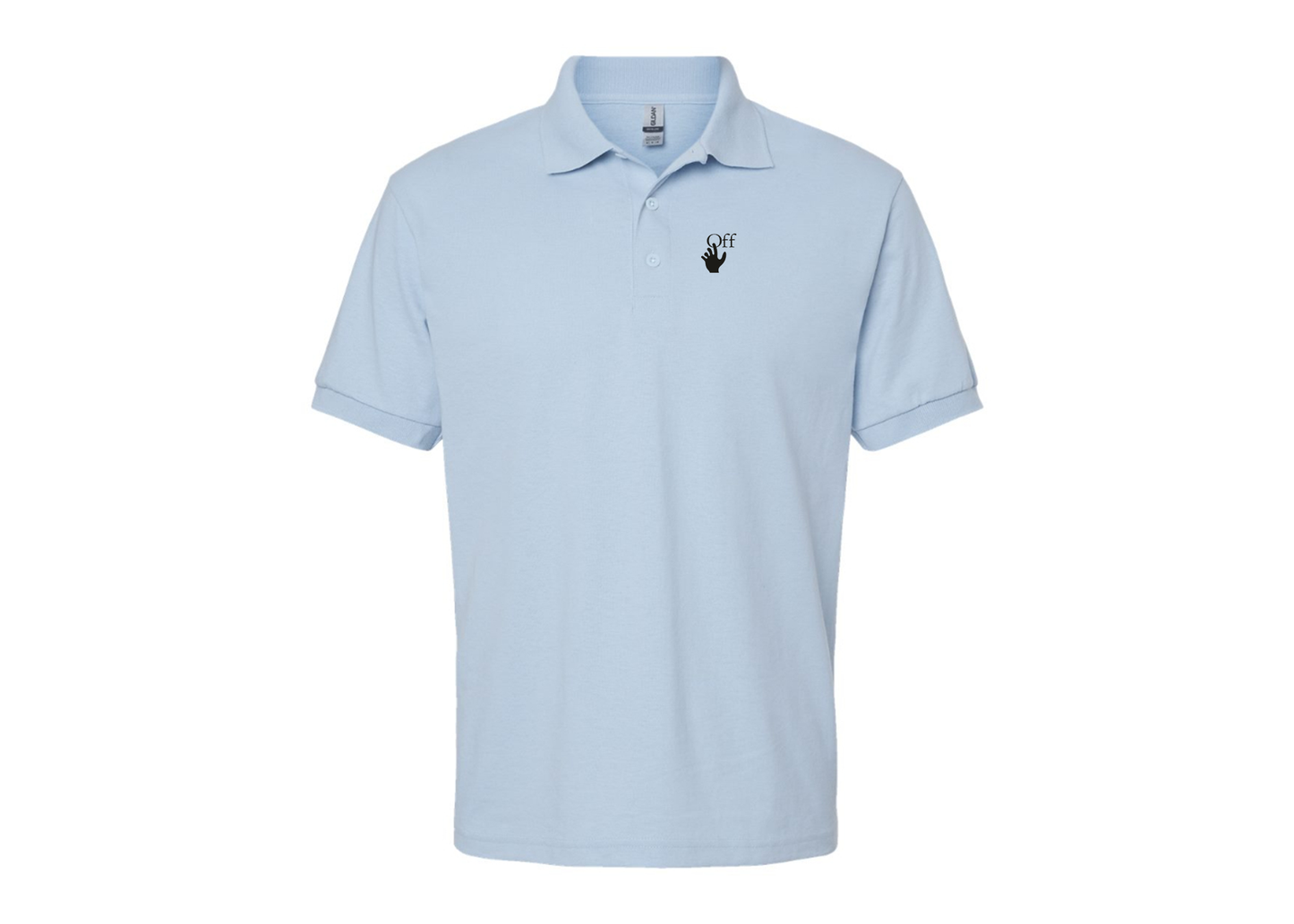 Men's Off-White Hand Gildan Dry Blend Jersey Polo