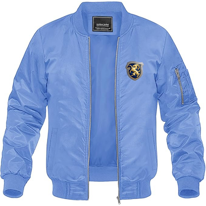 Men's Cisitalia Logo Lightweight Bomber Jacket Windbreaker Softshell Varsity Jacket Coat