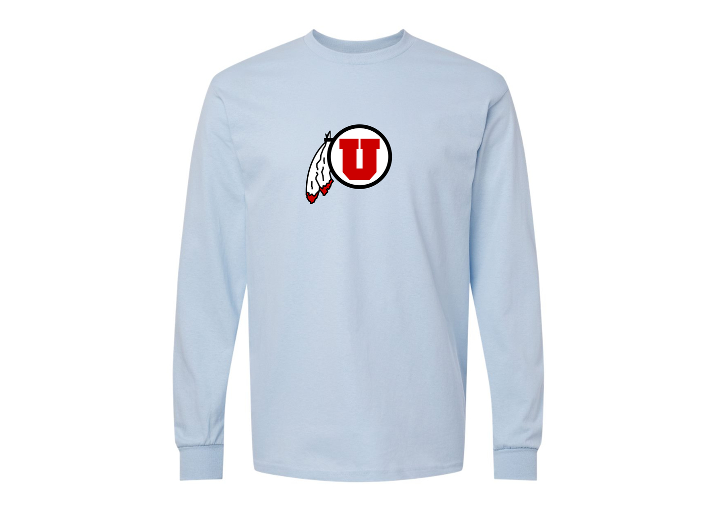 Men's Utah Utes Gildan Heavy Cotton Long Sleeve T-Shirt