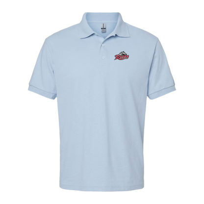 Men's Rider Broncs Logo Gildan Dry Blend Jersey Polo