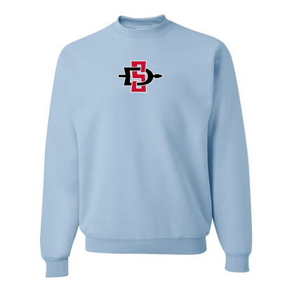 Men's San Diego State Aztecs Logo  JERZEES NuBlend Crewneck Sweatshirt