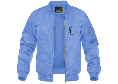 Men's YSL Lightweight Bomber Jacket Windbreaker Softshell Varsity Jacket Coat