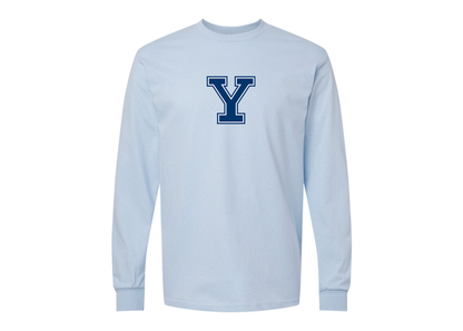 Men's Yale Bulldogs Gildan Heavy Cotton Long Sleeve T-Shirt
