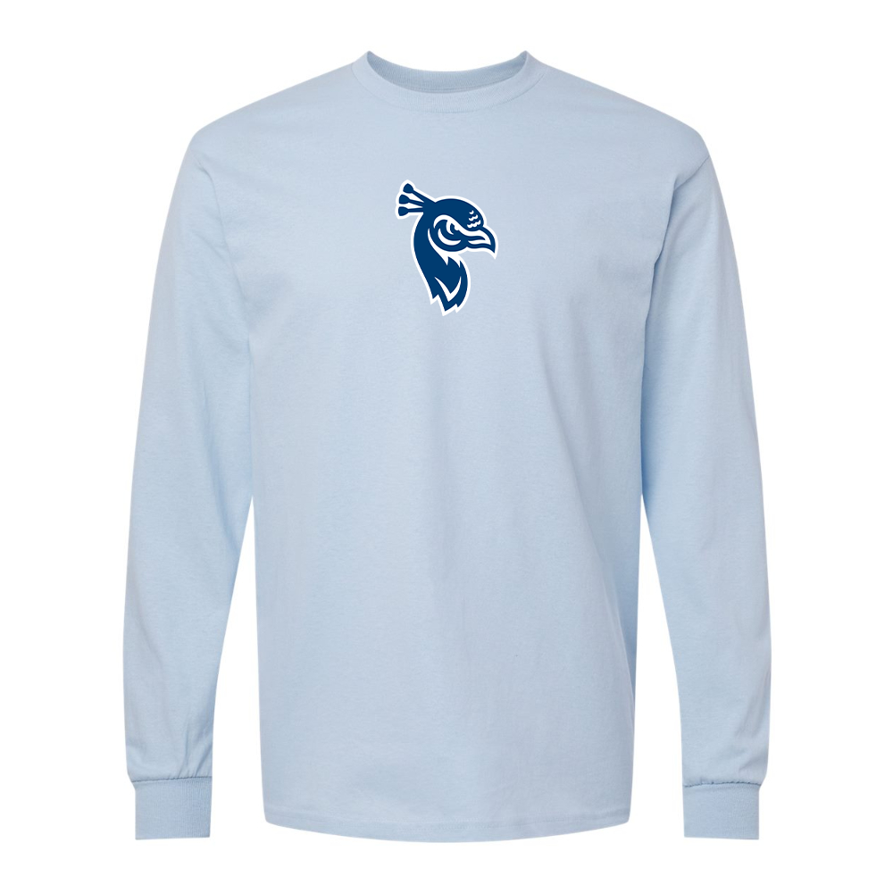 Men's Saint Peters Peacocks Logo Gildan Heavy Cotton Long Sleeve T-Shirt