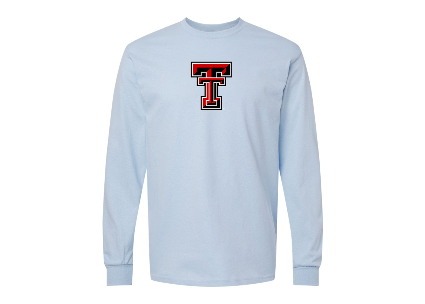 Men's Texas Tech Red Raiders Gildan Heavy Cotton Long Sleeve T-Shirt