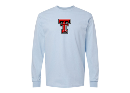 Men's Texas Tech Red Raiders Gildan Heavy Cotton Long Sleeve T-Shirt