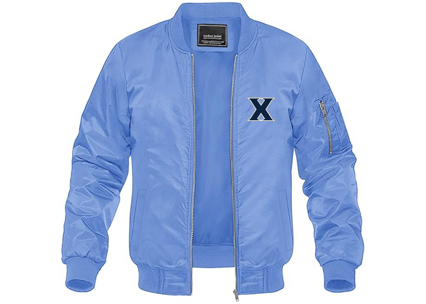 Men's Xavier Musketeers Lightweight Bomber Jacket Windbreaker Softshell Varsity Jacket Coat