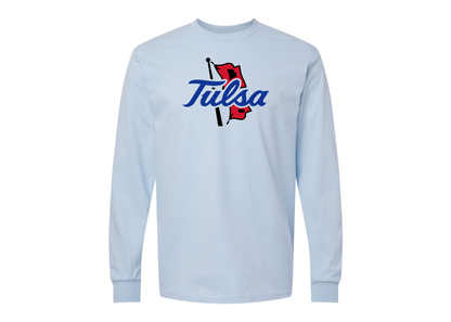 Men's Tulsa Golden Hurricane Gildan Heavy Cotton Long Sleeve T-Shirt