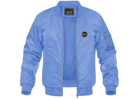 Men's When Rivers Meet Lightweight Bomber Jacket Windbreaker Softshell Varsity Jacket Coat