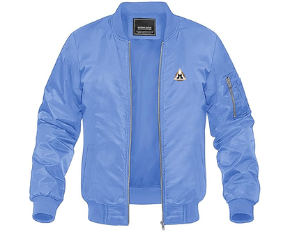 Men's Hansa Logo Lightweight Bomber Jacket Windbreaker Softshell Varsity Jacket Coat