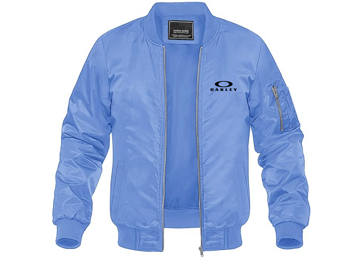 Men's Oakley Logo Lightweight Bomber Jacket Windbreaker Softshell Varsity Jacket Coat