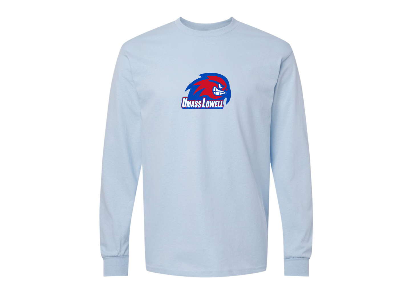 Men's UMass Lowell River Hawks Gildan Heavy Cotton Long Sleeve T-Shirt