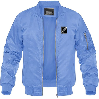 Men's Darracq Logo Lightweight Bomber Jacket Windbreaker Softshell Varsity Jacket Coat