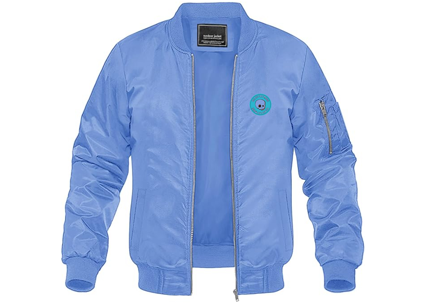 Men's Beavertown Brewery Lightweight Bomber Jacket Windbreaker Softshell Varsity Jacket Coat