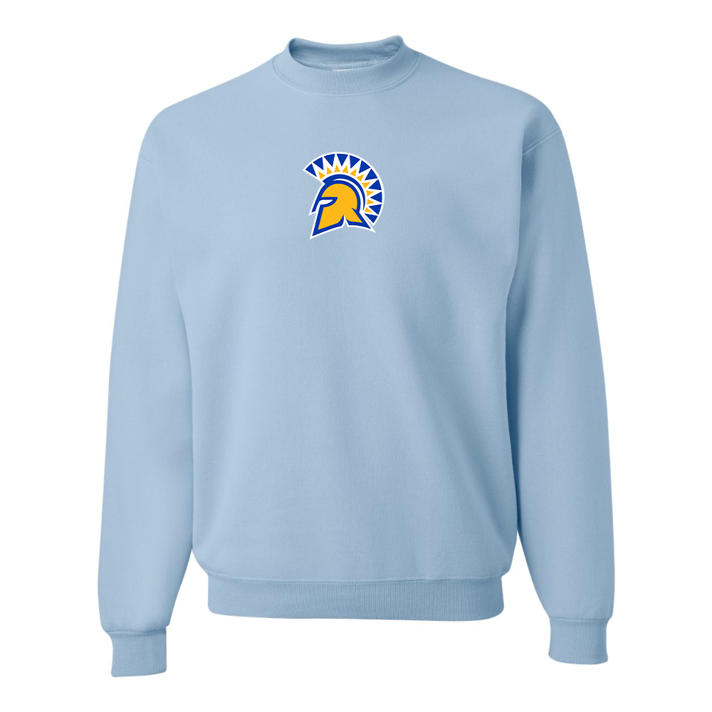 Men's San Jose State Spartans Logo JERZEES NuBlend Crewneck Sweatshirt