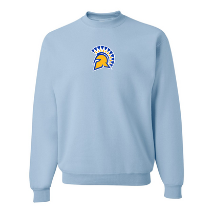 Men's San Jose State Spartans Logo JERZEES NuBlend Crewneck Sweatshirt