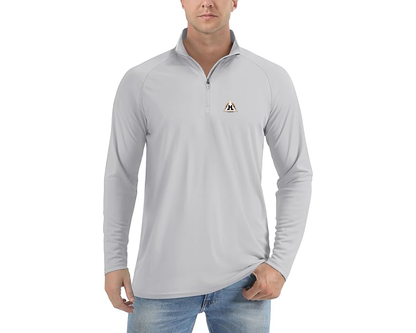 Men’s Hansa Logo Lightweight Quarter-Zip Athletic Shirt Long Sleeve Performance Wear