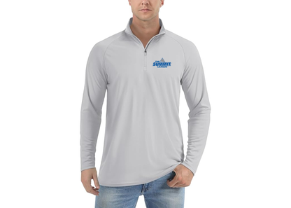 Men's The Summit League Lightweight Quarter-Zip Athletic Shirt Long Sleeve Performance Wear