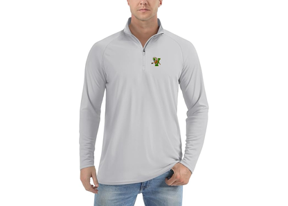 Men's Vermont Catamounts Lightweight Quarter-Zip Athletic Shirt Long Sleeve Performance Wear