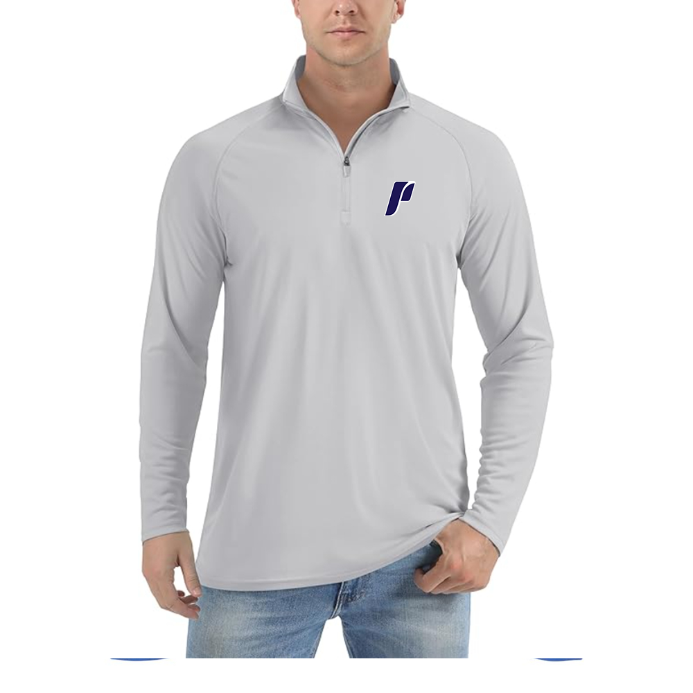 Men's Portland Pilots Logo Lightweight Quarter-Zip Athletic Shirt Long Sleeve Performance Wear