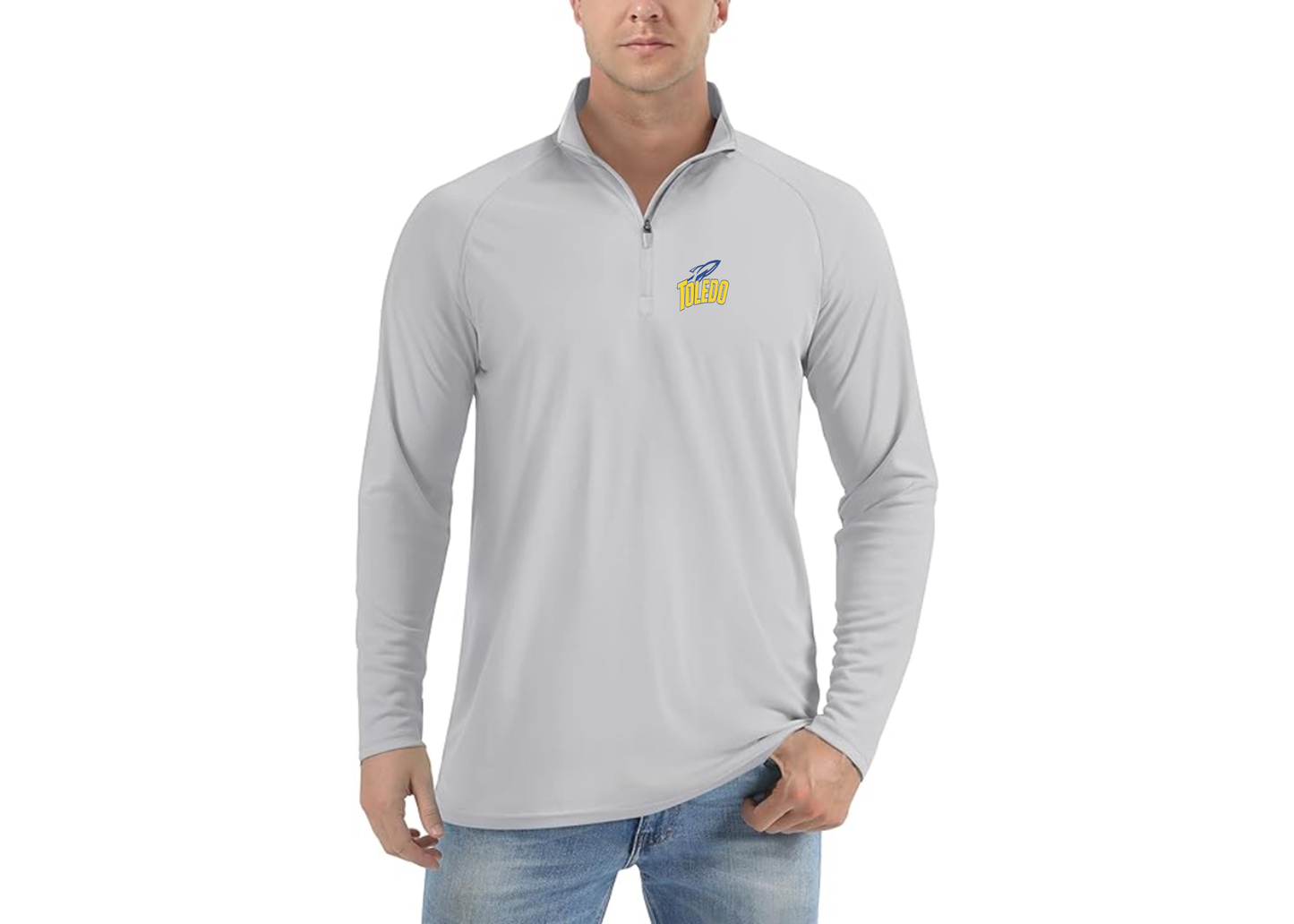 Men's Toledo Rockets Lightweight Quarter-Zip Athletic Shirt Long Sleeve Performance Wear