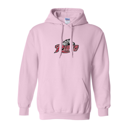 Men's Rider Broncs Logo Gildan  Heavy Blend Hooded Sweatshirt