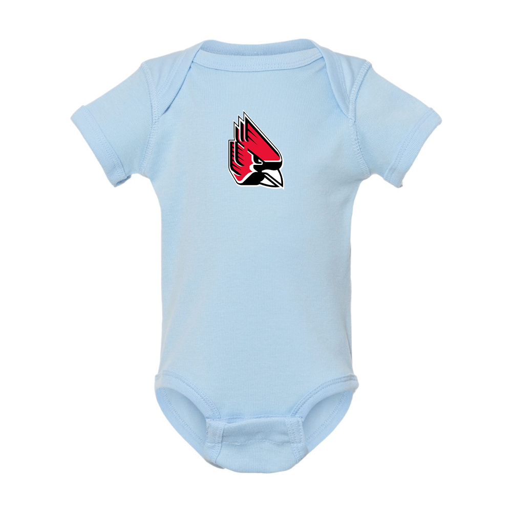 Ball State Cardinals  Rabbit Skins Infant Baby Rib Bodysuit