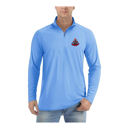 Men's Spider-Man 2025  Lightweight Quarter-Zip Athletic Shirt Long Sleeve Performance Wear