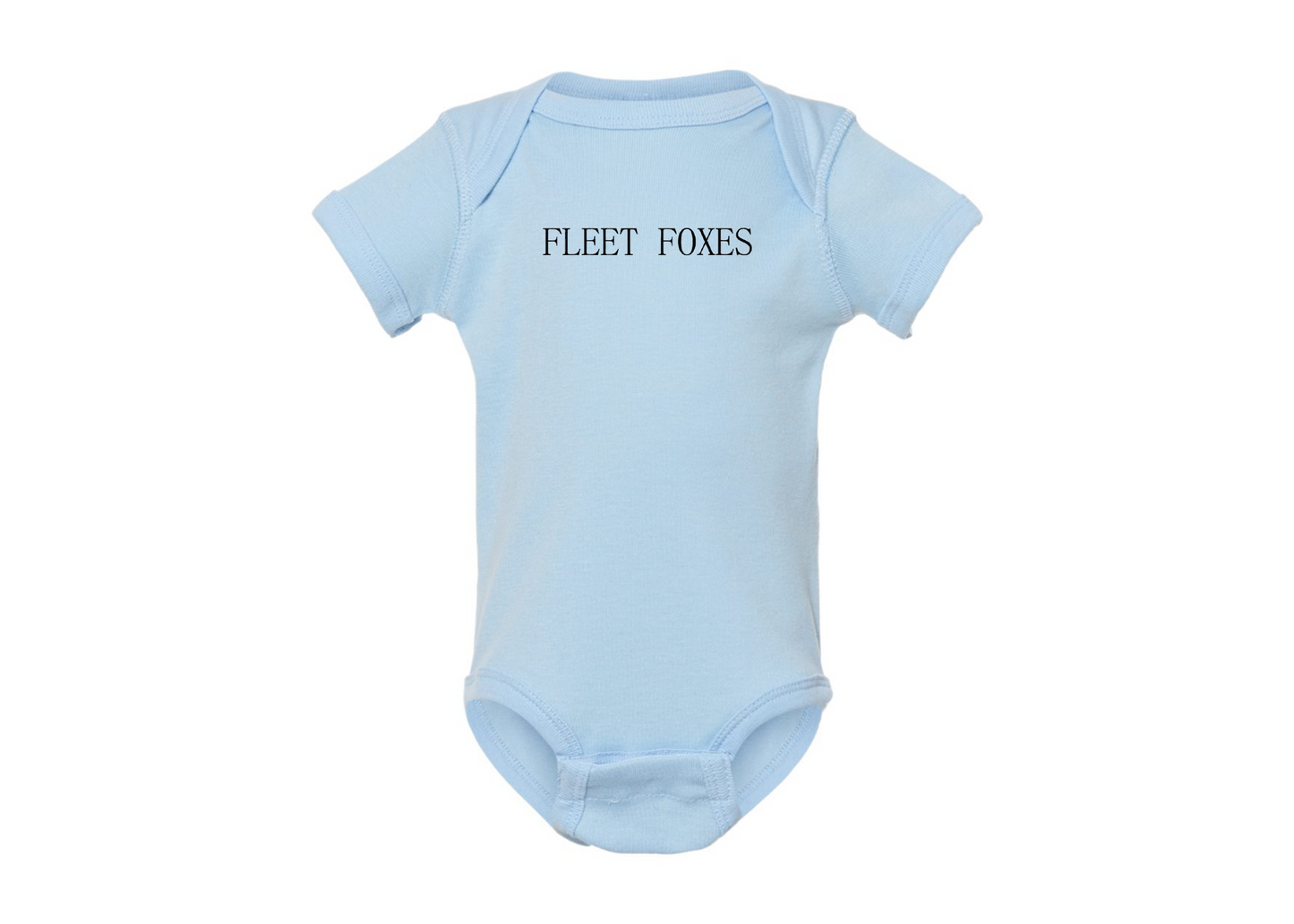 Fleet Foxes Logo  Rabbit Skins Infant Baby Rib Bodysuit