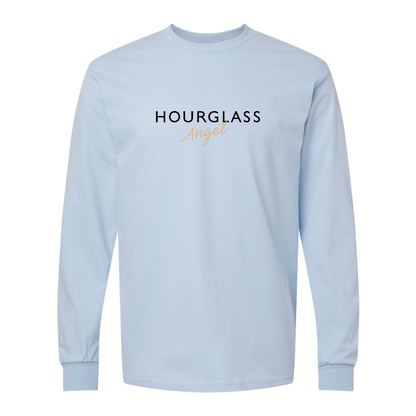 Men's Hourglass Angel  Gildan Heavy Cotton Long Sleeve T-Shirt