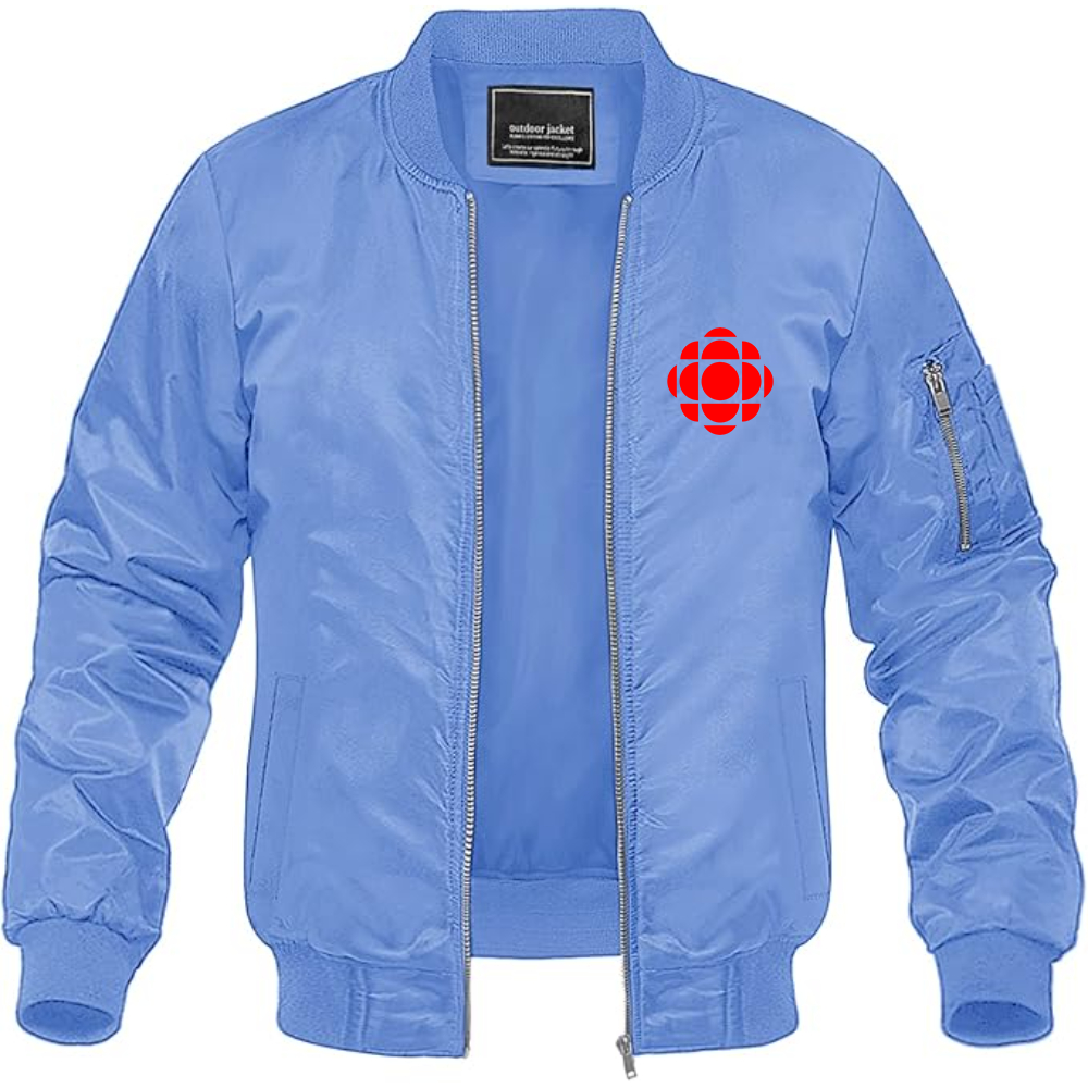 Men's CBC Logo Lightweight Bomber Jacket Windbreaker Softshell Varsity Jacket Coat