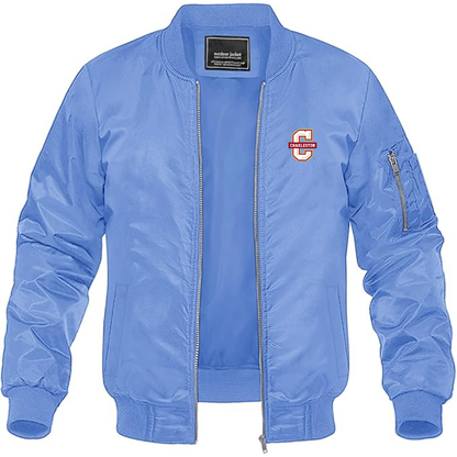 Men's Charleston Cougars Lightweight Bomber Jacket Windbreaker Softshell Varsity Jacket Coat