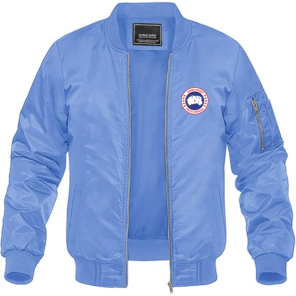 Men's Canada Goose Logo Lightweight Bomber Jacket Windbreaker Softshell Varsity Jacket Coat